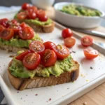 Avocado Toast Bites with Cherry Tomatoes 1