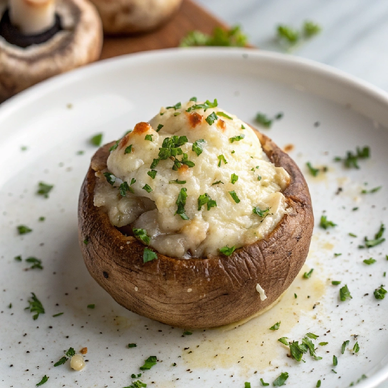 Boursin Stuffed Mushrooms 1