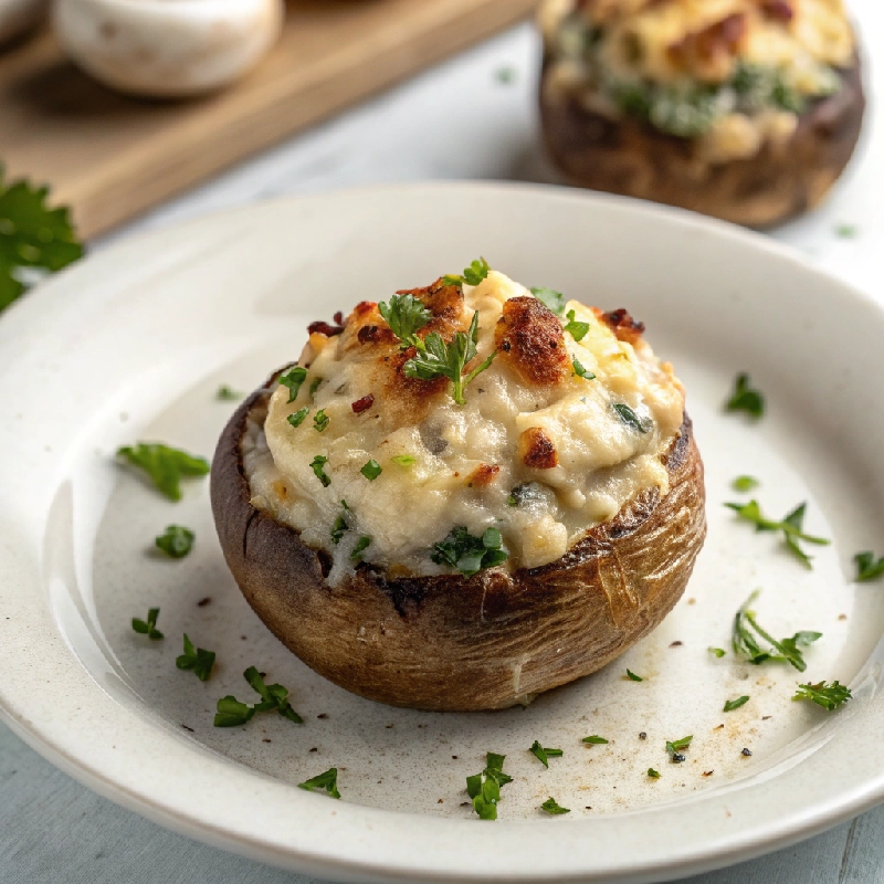 Boursin Stuffed Mushrooms 2