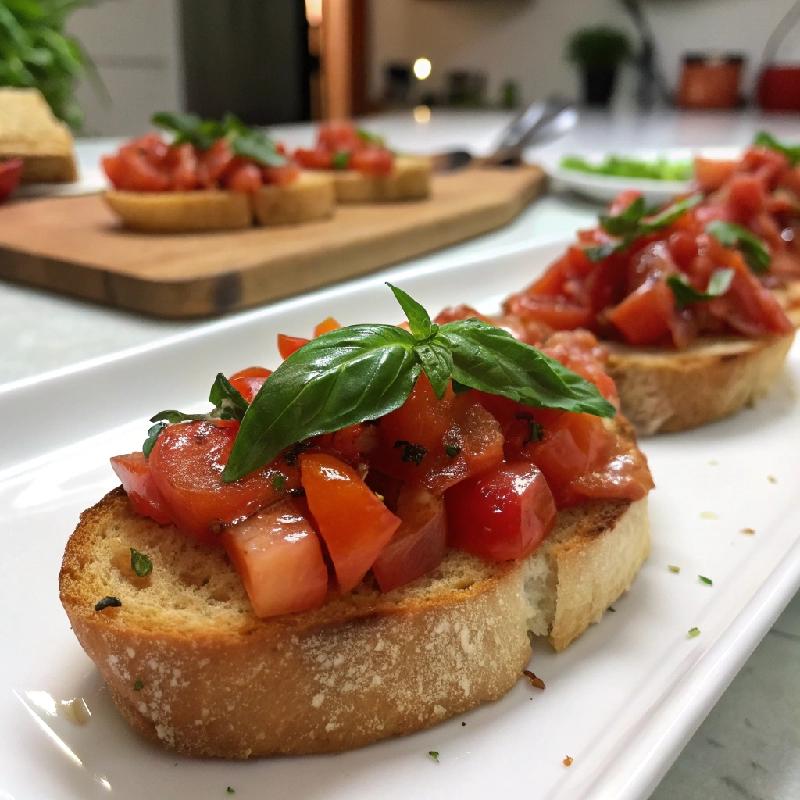 Bruschetta with Tomato Basil 1
