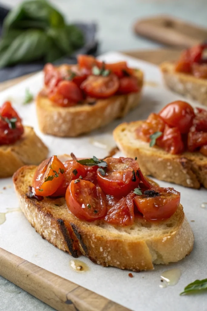 Burrata Bruschetta with Roasted Tomatoes 2