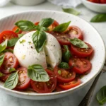 Burrata Caprese Salad with Fresh Basil 1