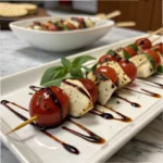 Caprese Skewers with Balsamic Glaze 1