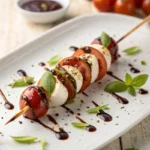 Caprese Skewers with Balsamic Glaze 2 1
