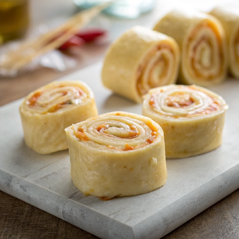 Cheese Pinwheel Tortilla Roll‑Ups