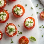 Cherry Tomatoes Stuffed with Goat Cheese 2