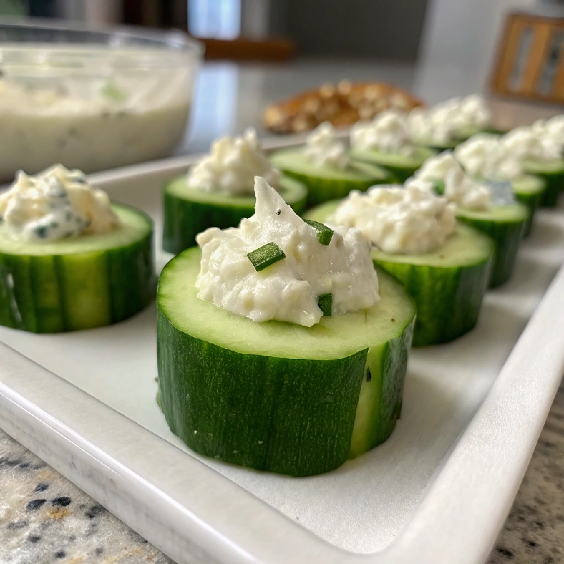 Cucumber Cream Cheese Bites