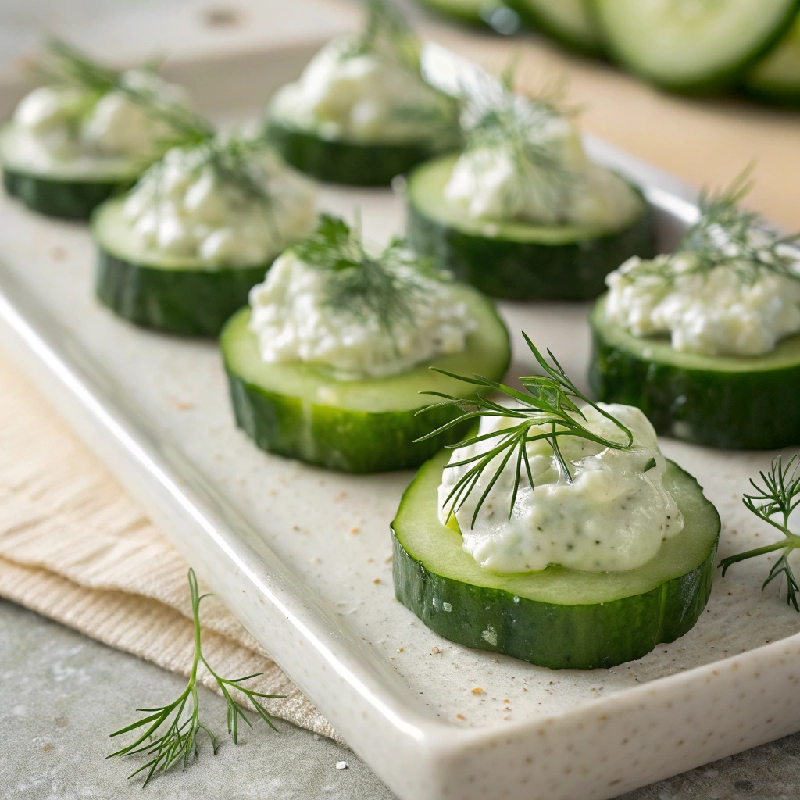 Cucumber Cream Cheese Bites with Dill 1