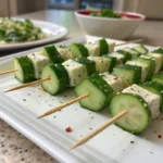 Cucumber Feta Salad Skewers 2