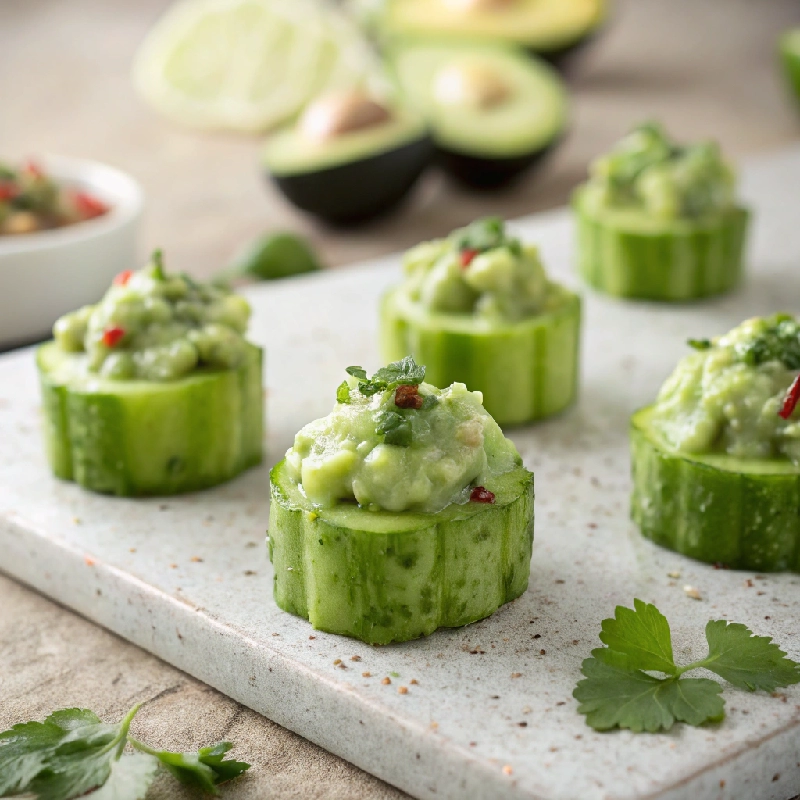 Cucumber Guacamole Bites 1
