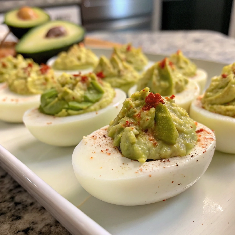 Deviled Eggs with Avocado 2
