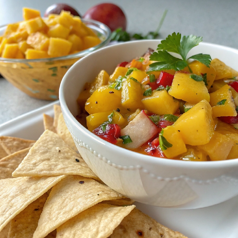 Fresh Mango Salsa with Chips 1