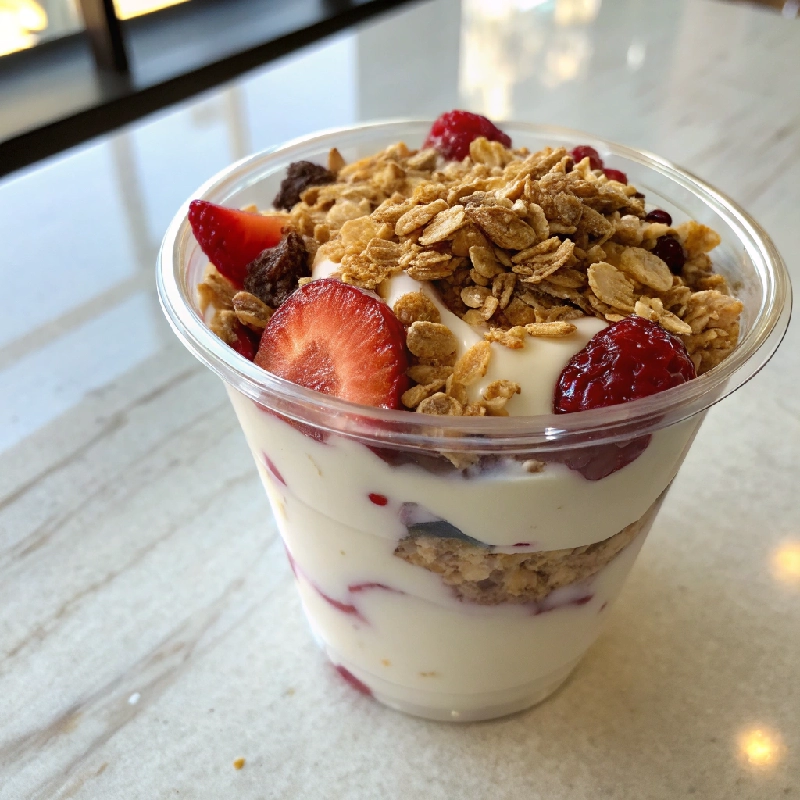 Greek Yogurt Parfait Cups with Granola 1