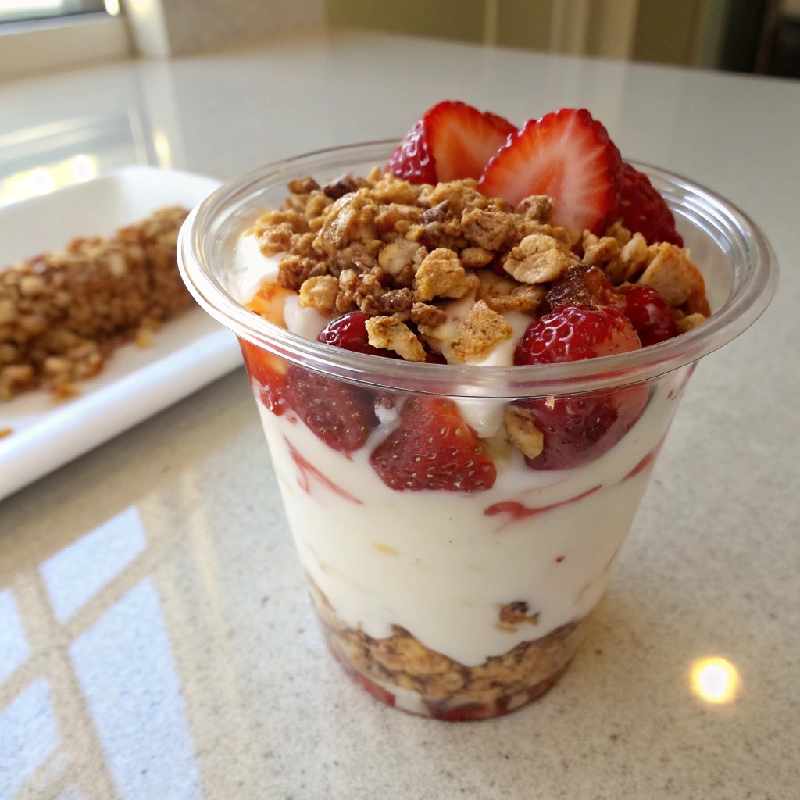 Greek Yogurt Parfait Cups with Granola 2