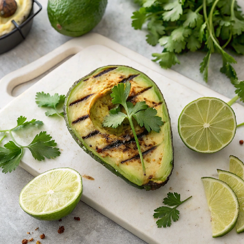 Grilled Avocado with Lime Cilantro 1