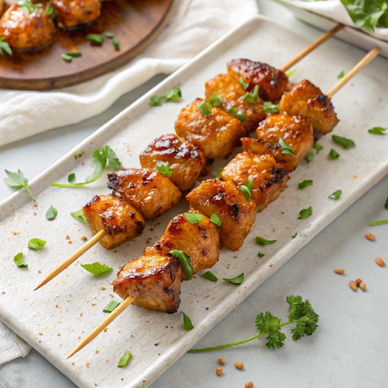 Honey Garlic Chicken Skewers 1