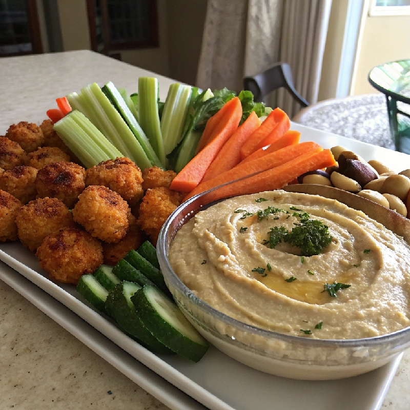 Hummus Veggie Platter 1 1