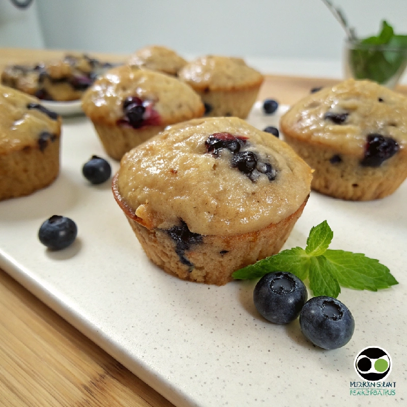 Mini Blueberry Oatmeal Muffins 1