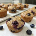 Mini Blueberry Oatmeal Muffins 2