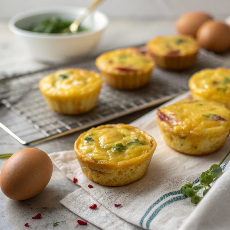 Mini Crustless Quiche Cups