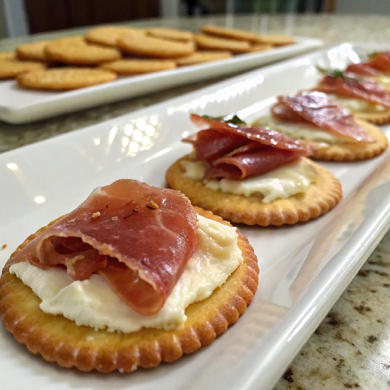 Prosciutto Boursin Cheese Crackers 2