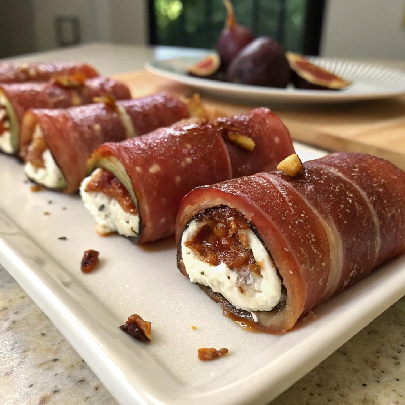 Prosciutto Rolls with Goat Cheese Fig 2