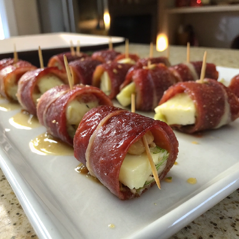 Prosciutto Wrapped Apple Cheese Bites 2