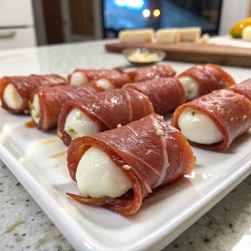Prosciutto Wrapped Mozzarella Bites 1