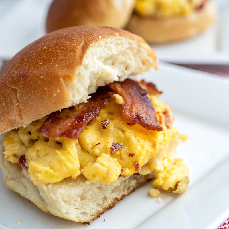 Scrambled Egg Breakfast Sliders 2