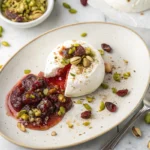 Smashed Burrata with Jam Pistachios 1