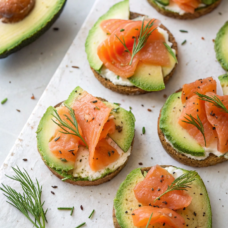 Smoked Salmon Avocado Bites 2