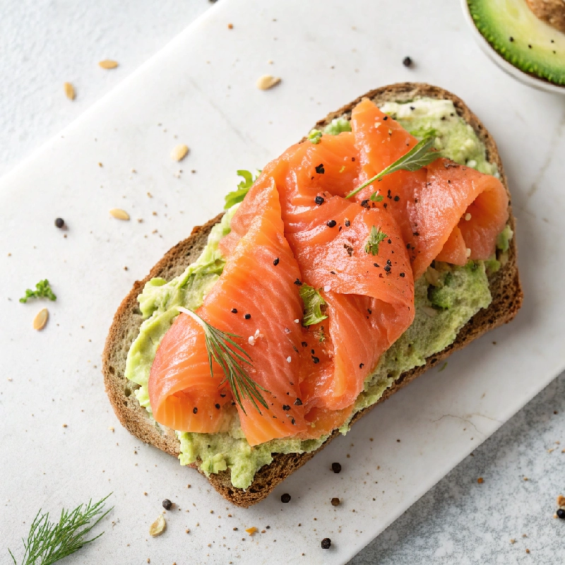 Smoked Salmon Avocado Toast Bites 1