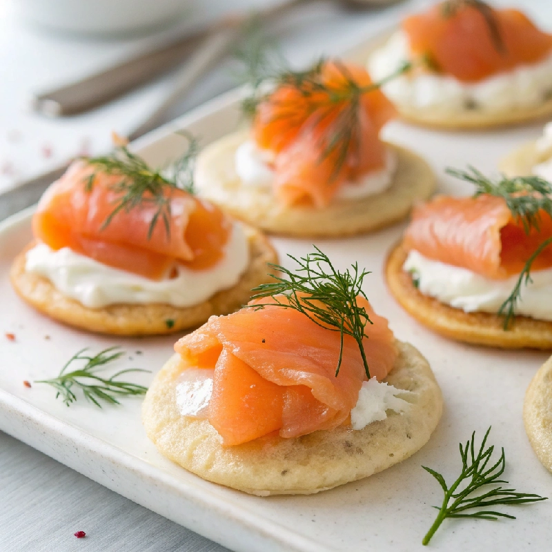 Smoked Salmon Bagel Bites
