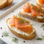 Smoked Salmon Crostini with Dill 1