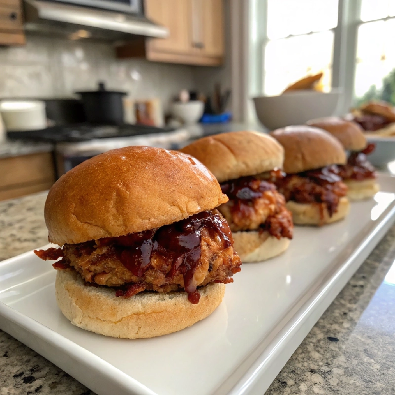 Smoky BBQ Chicken Sliders