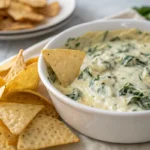 Spinach Artichoke Dip with Tortilla Chips 1