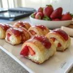 Strawberry Cream Cheese Croissant Bites 1