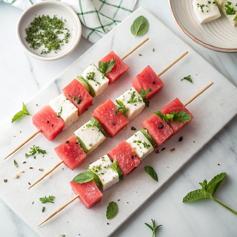 Watermelon Feta Skewers2