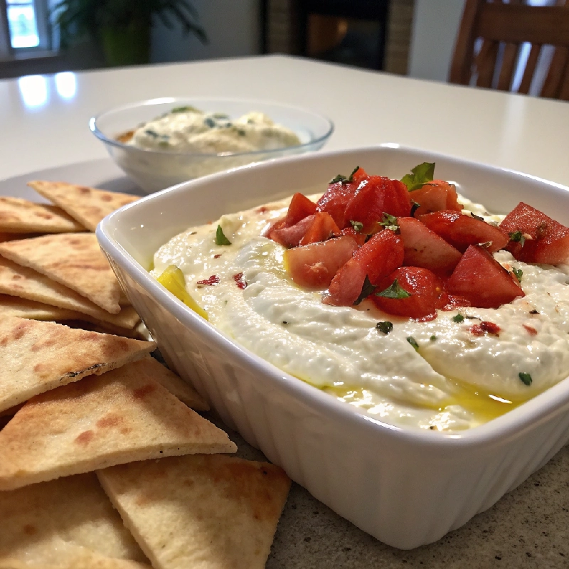 Whipped Feta Dip with Pita Chips 1