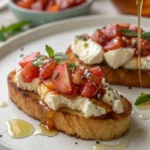 Whipped Ricotta Bruschetta with Honey 1
