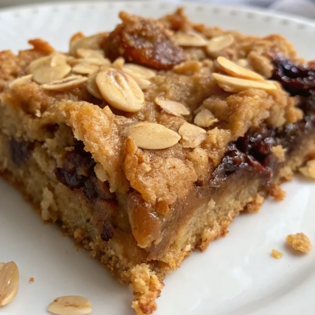 Fruit Granola Bars Recipe 25 High protein fruit granola bar topped with oats and dried fruit