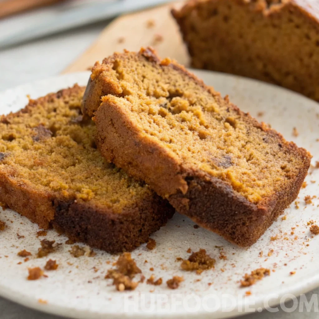 Squash Bread Recipe 27 Slices of spiced squash bread with cinnamon and a golden crust.